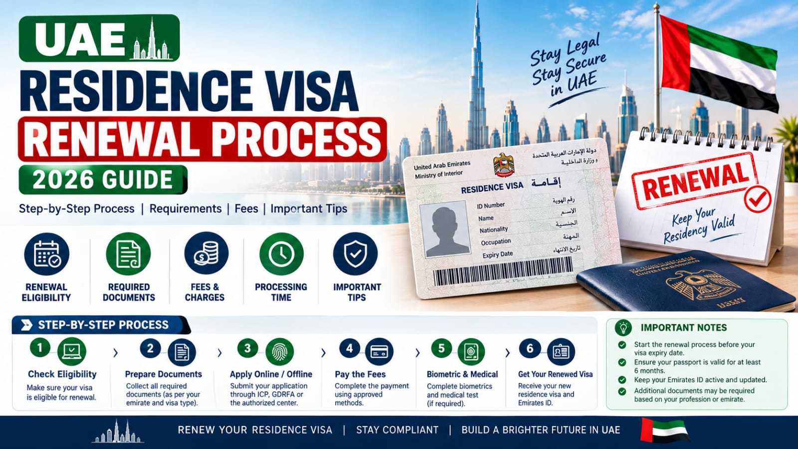 UAE Residence Visa Renewal Process