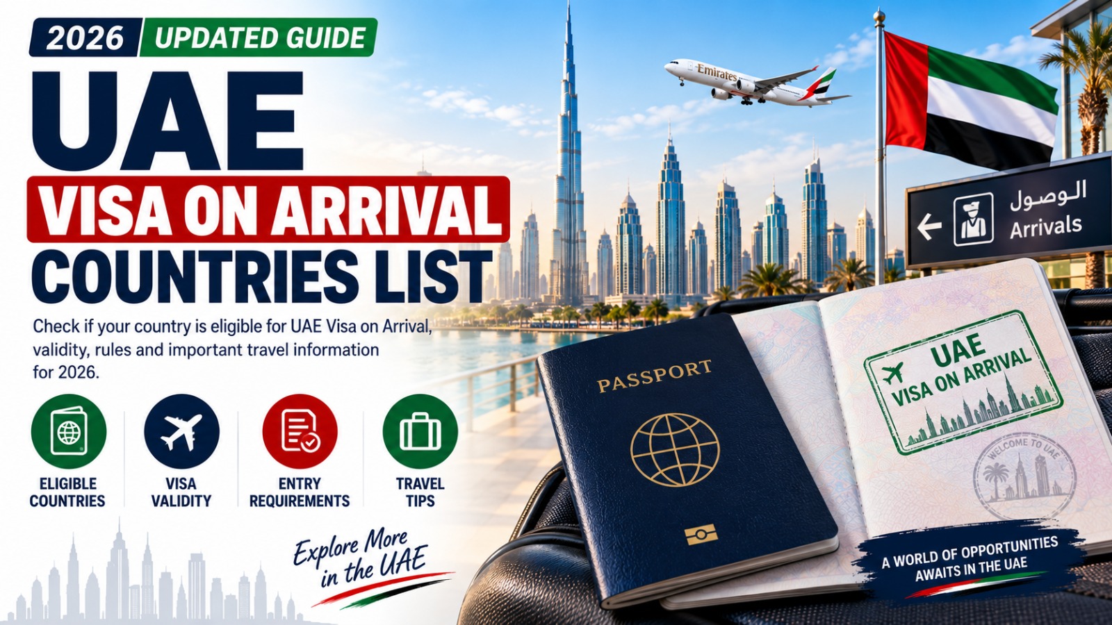 UAE Visa on Arrival Countries List
